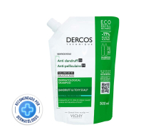 Shampoo Dercos Anticaspa Cabello Graso Refill 500 Ml