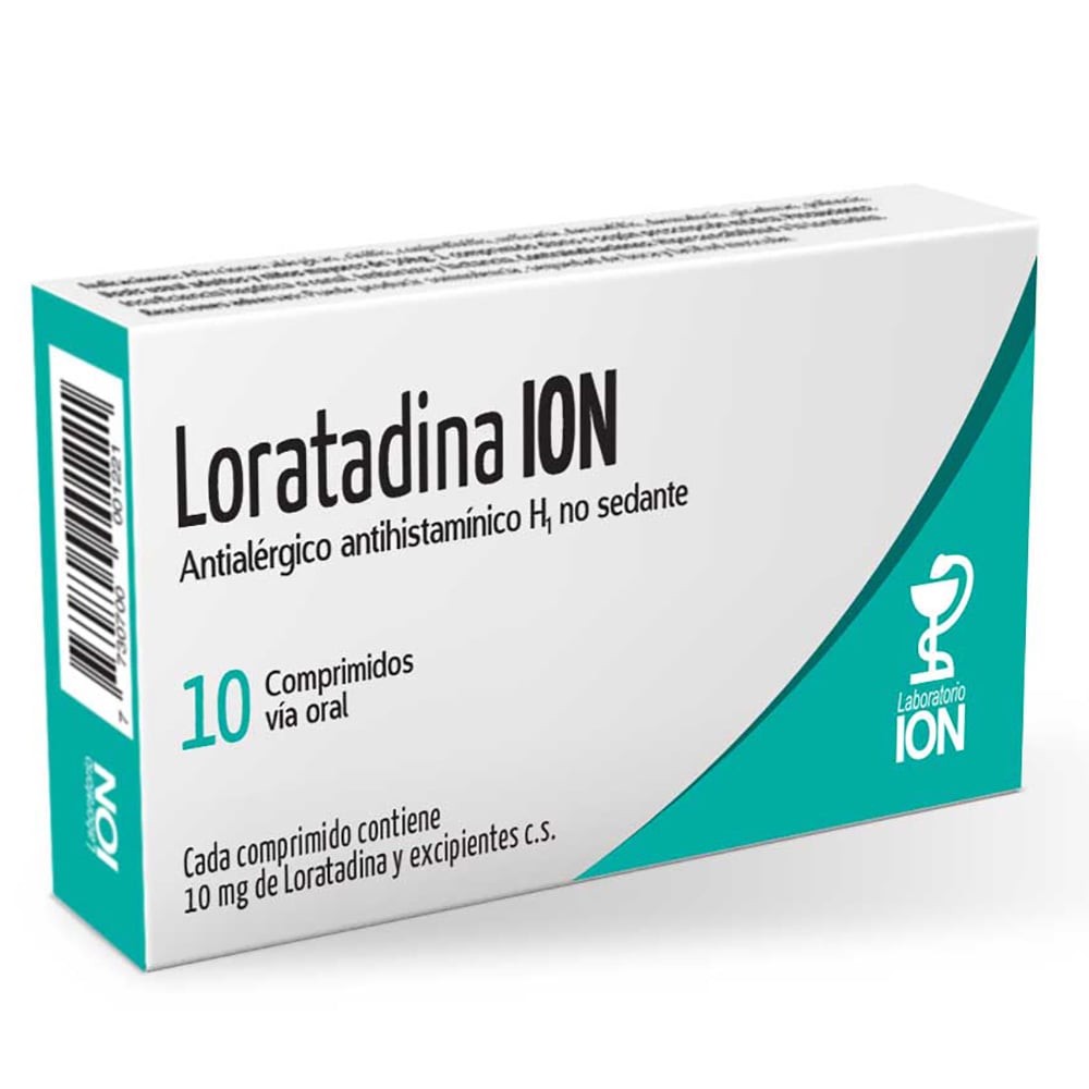 Loratadina 10 Mg Ion 10 Comprimidos