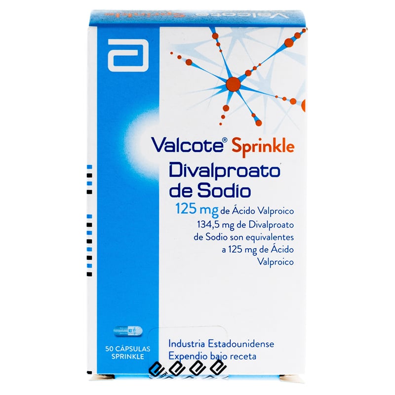 Valcote Sprinkle 125 Mg 50 Cápsulas