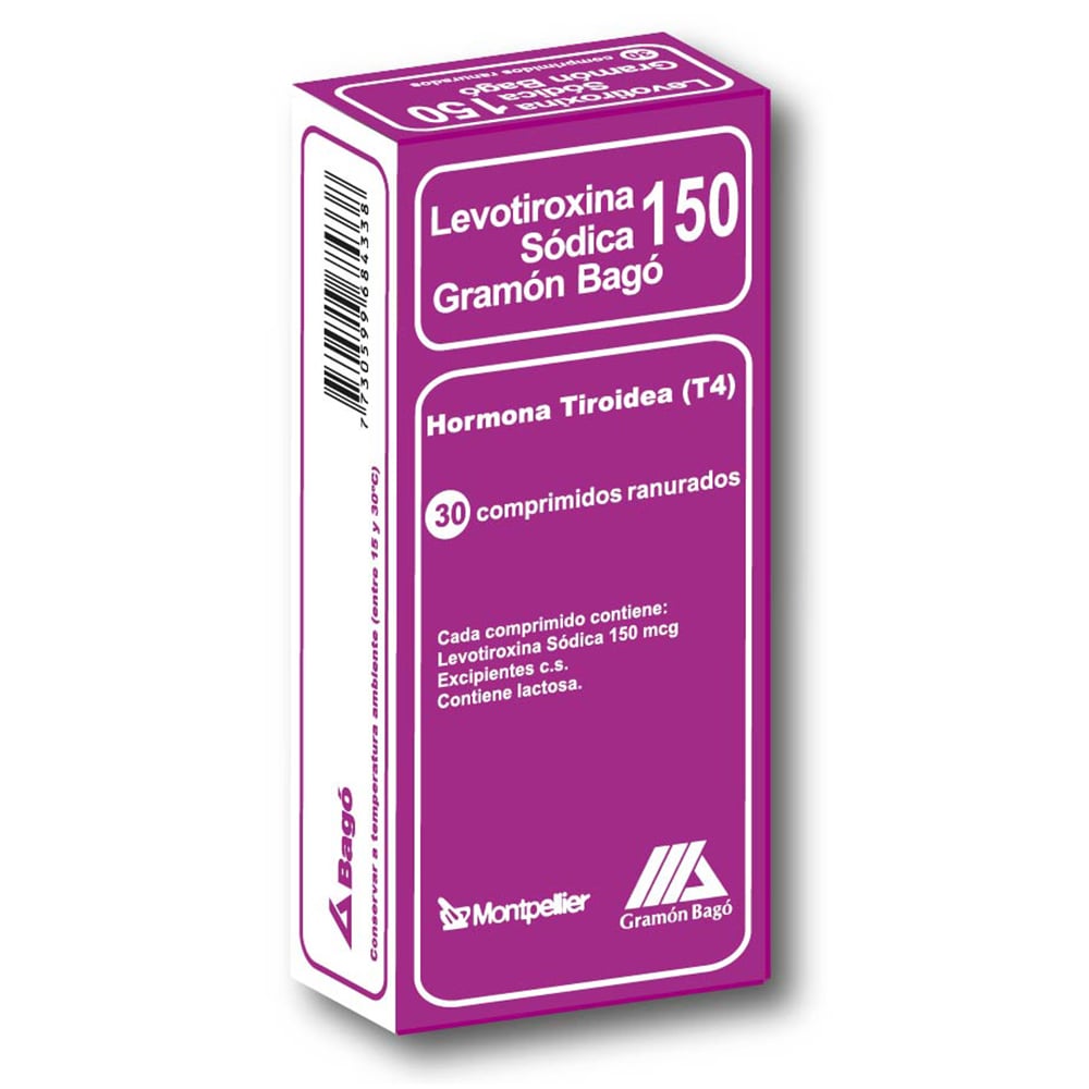 Levotiroxina 150 Mcg 30 Comprimidos