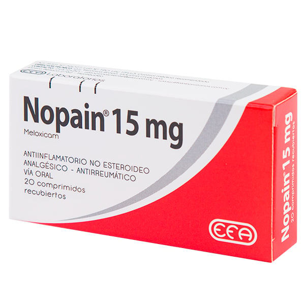 Nopain 15 Mg 20 Comprimidos