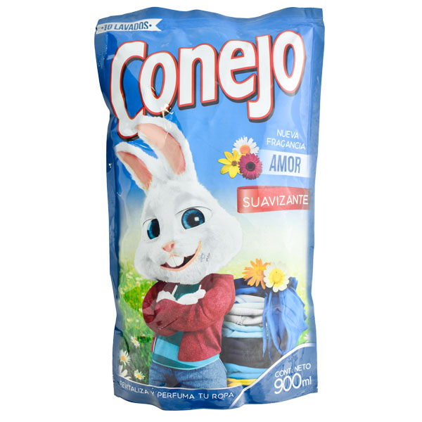 SUAVIZANTE CONEJO AMOR 900 ML.