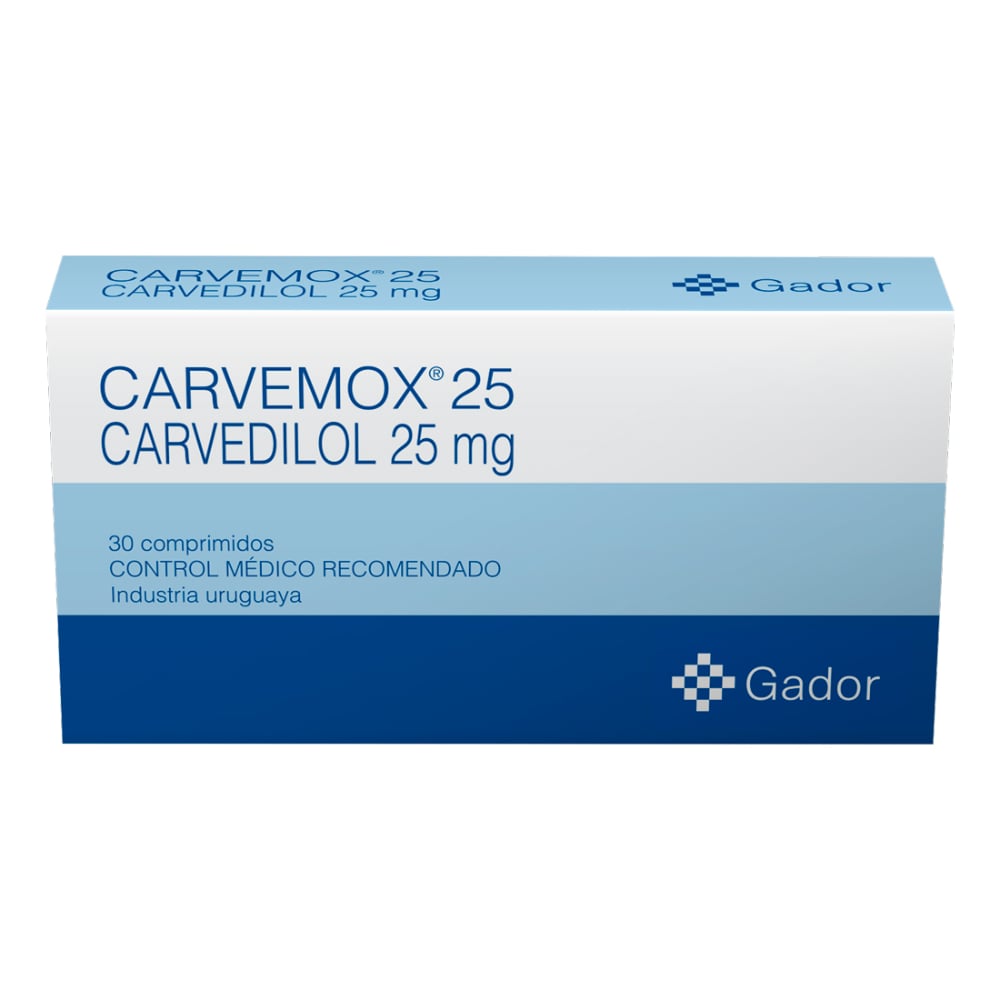 CARVEMOX 25 MG 30 COMPRIMIDOS