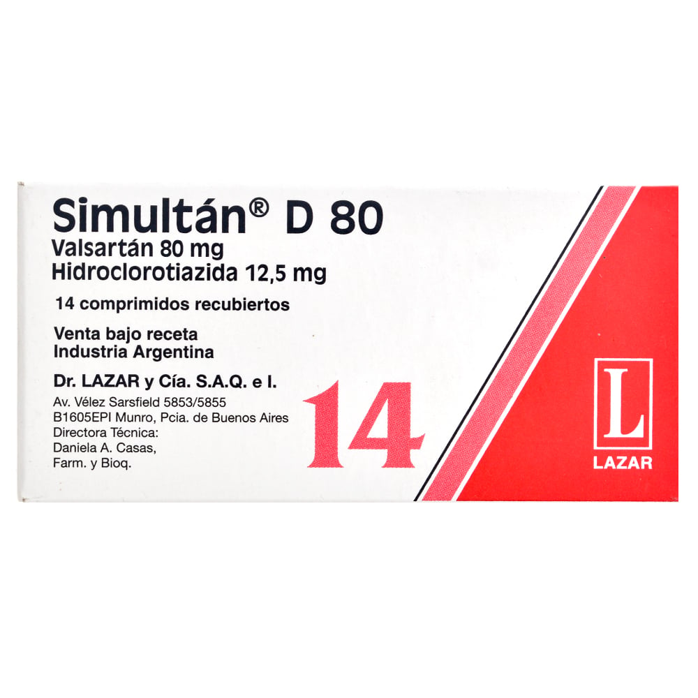 Simultan D 80 Mg 14 Comprimidos