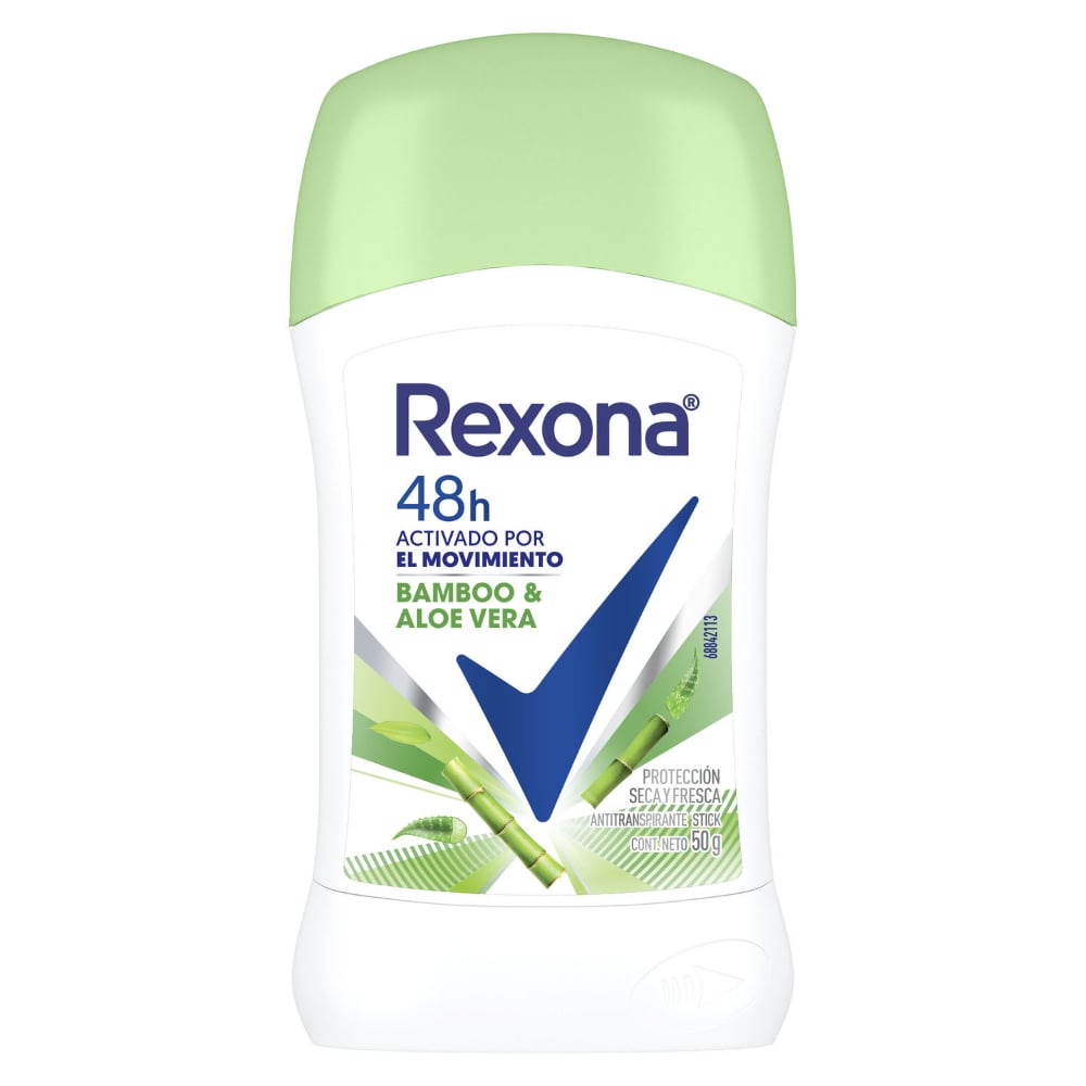 Antitranspirante En Barra Rexona Woman Bamboo Y Aloe 50 G