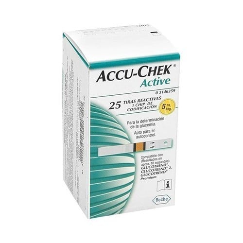 TIRAS ACCU-CHEK ACTIVE 25 UNIDADES