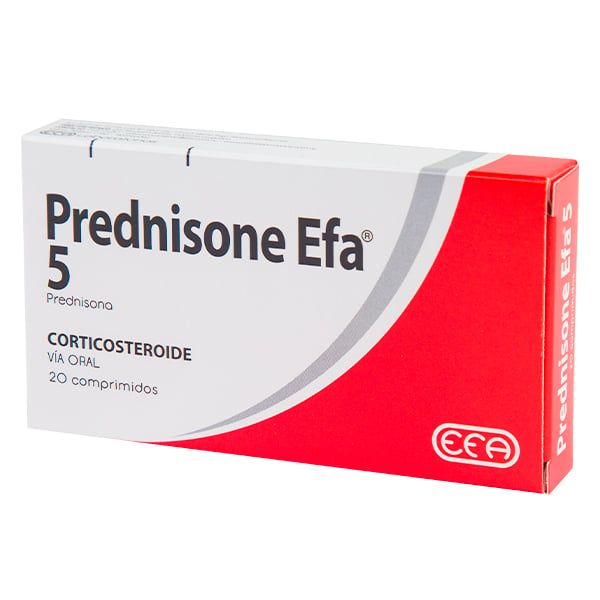 Prednisone 5 Mg 20 Comprimidos