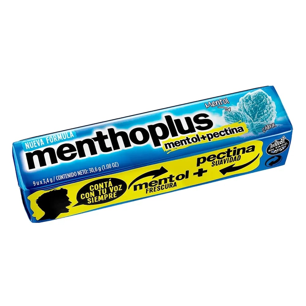 Pastillas Menthoplus Mentol 30 6 G