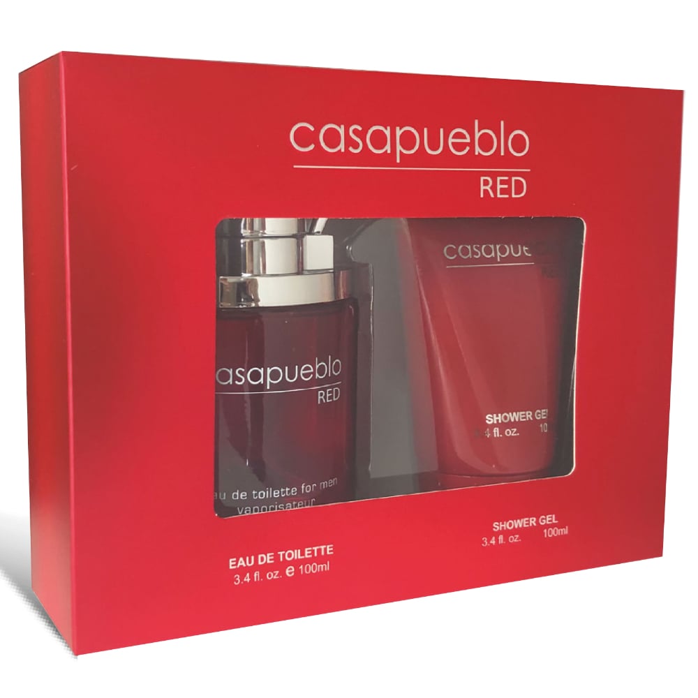 SET PERFUME CASAPUEBLO NAVY RED EDT + GEL DE DUCHA