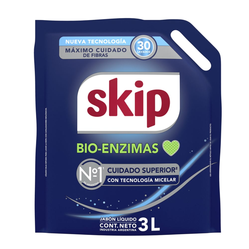 Jabón Líquido Para Ropa Skip Regular 3 L