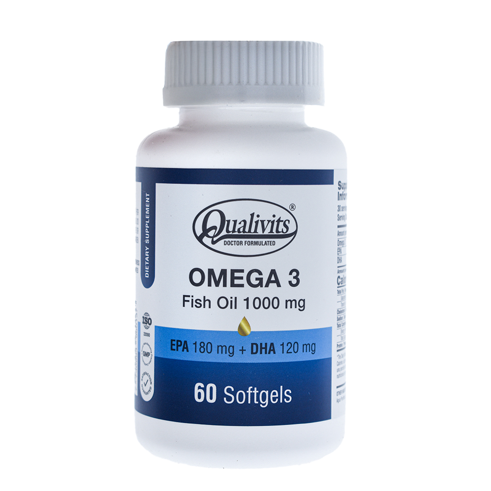 Omega-3 Qualivits Fish Oil 1000 Mg 60 Comprimidos