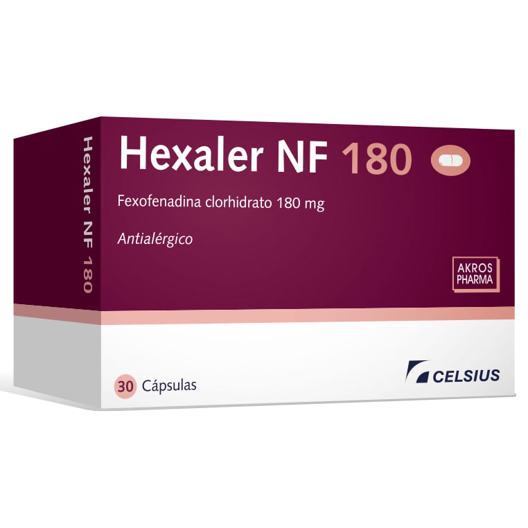 Hexaler Nf 180 Mg 30 Cápsulas