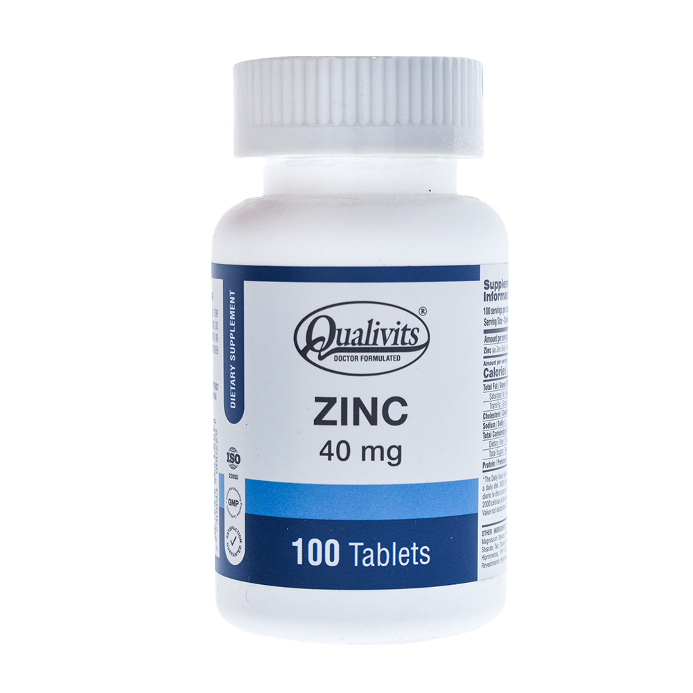 Zinc Qualivits 40 Mg Nf 100 Tabletas