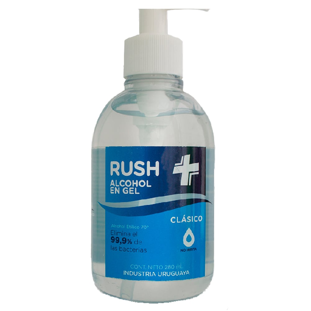 ALCOHOL EN GEL RUSH CLASICO 280 ML.