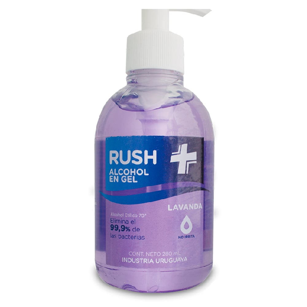 ALCOHOL EN GEL RUSH LAVANDA 280 ML.