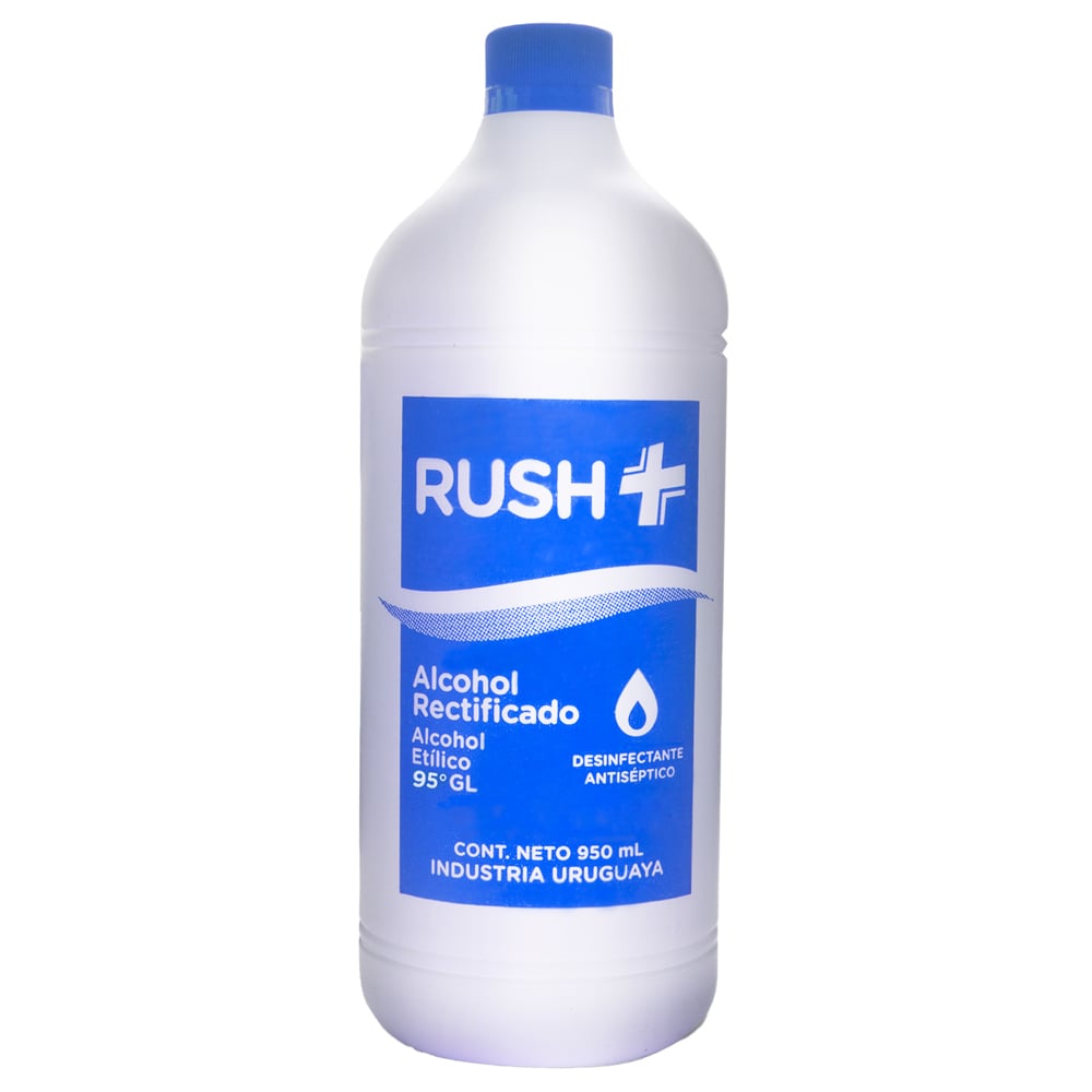 ALCOHOL RECTIFICADO RUSH 95% 950 ML.