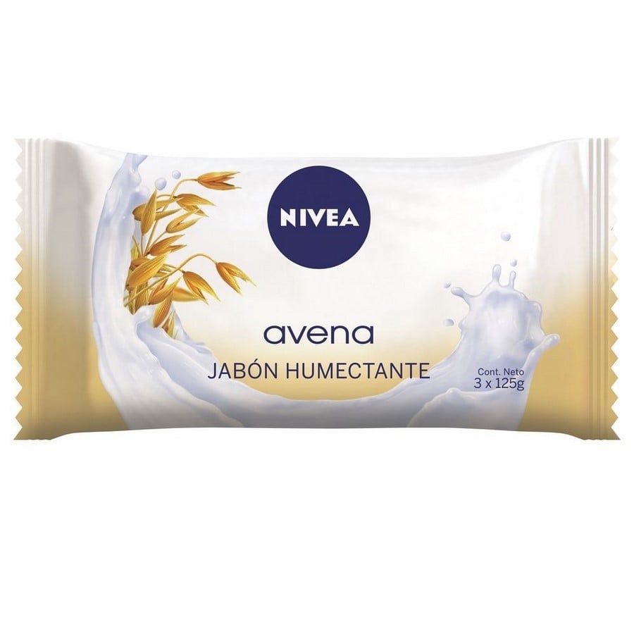 NIVEA JABON AVENA 3X125G