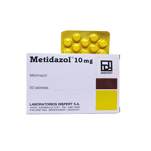 Metidazol 10 Mg 50 Tabletas