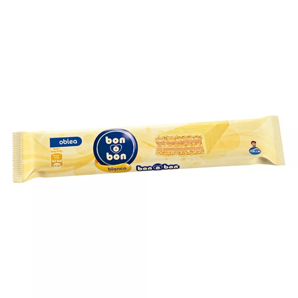 Obleas Bon O Bon Chocolate Blanco 30 G