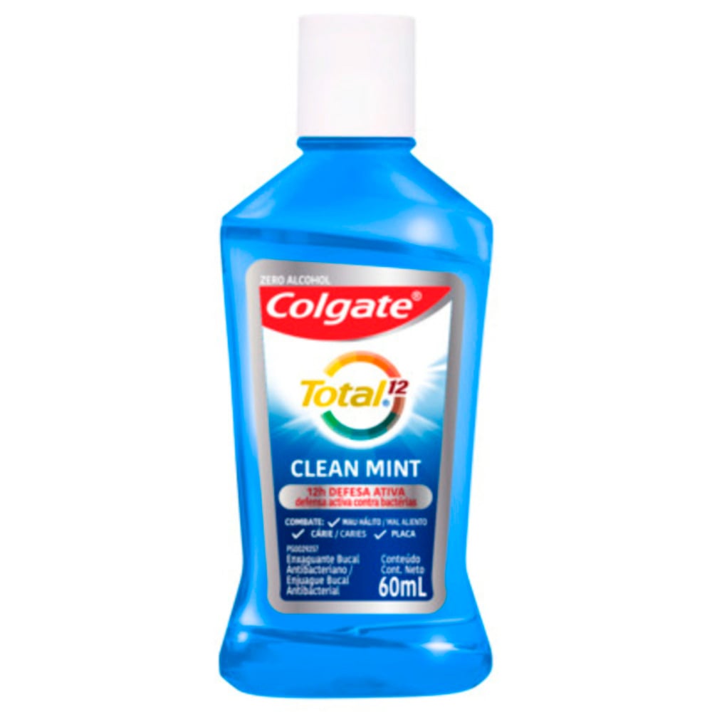 COLGATE ENJUAGUE TOTAL 12 CLEAN MINT 60M