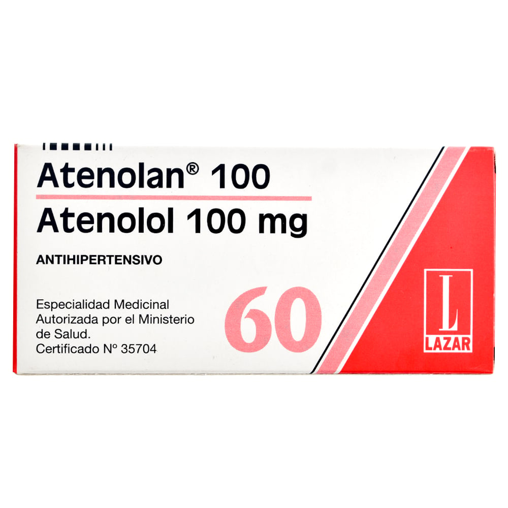 Atenolan 100 Mg 60 Comprimidos