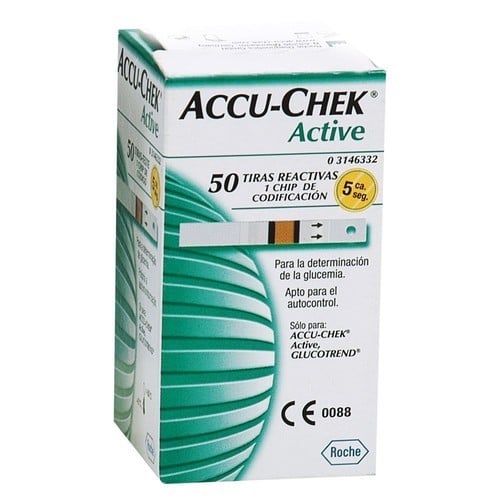 TIRAS ACCU-CHEK ACTIVE 50 UNIDADES