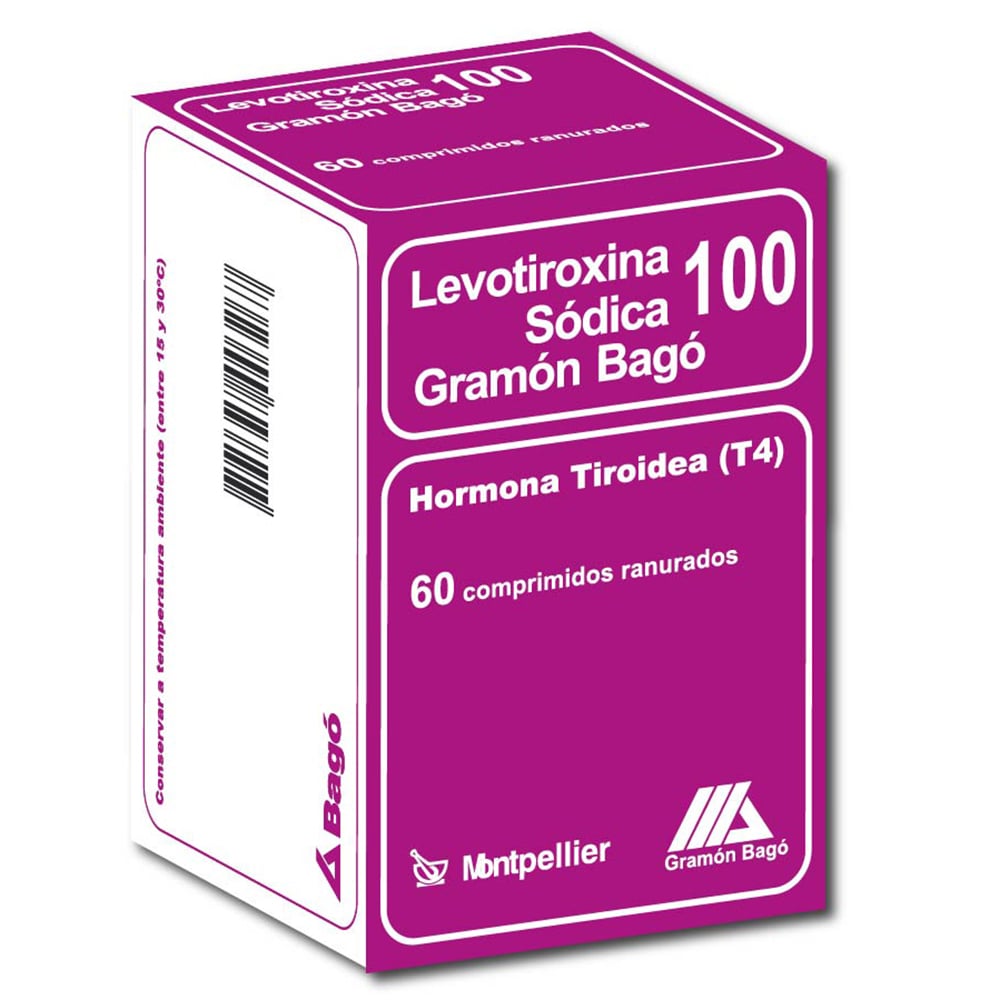 Levotiroxina 100 Mcg 60 Comprimidos