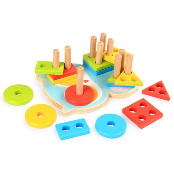 JUEGO DE MADERA ENCASTRE AGUJERITOS - 16