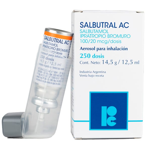 Salbutral Ac Aerosol 250 Dosis