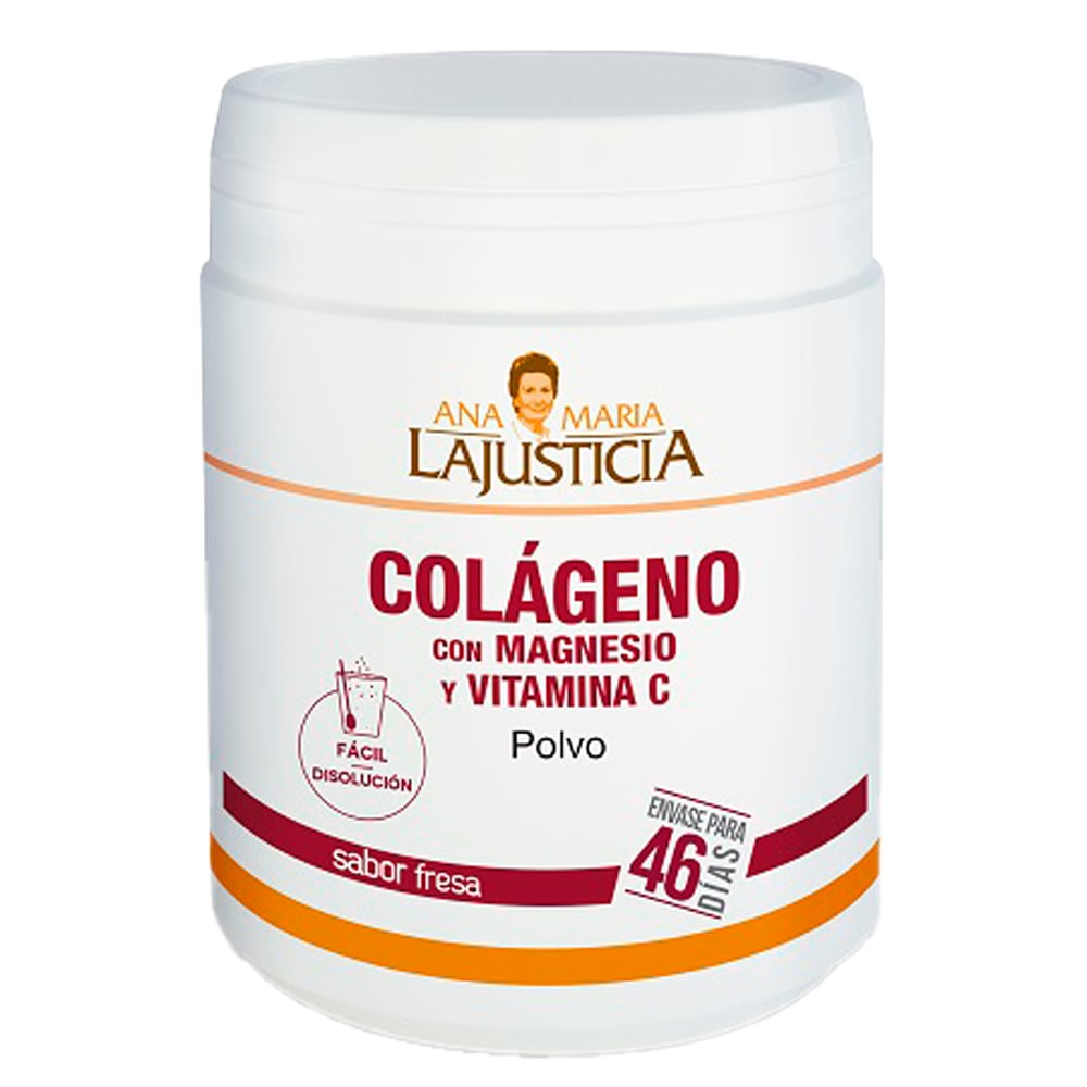 COLAGENO CON MAGNESIO + VITAMINA C SABOR FRESA 350GR