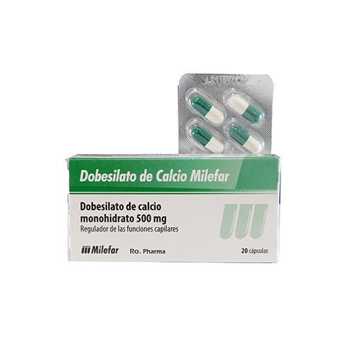 Dobesilato Milefar 500 Mg 20 Comprimidos