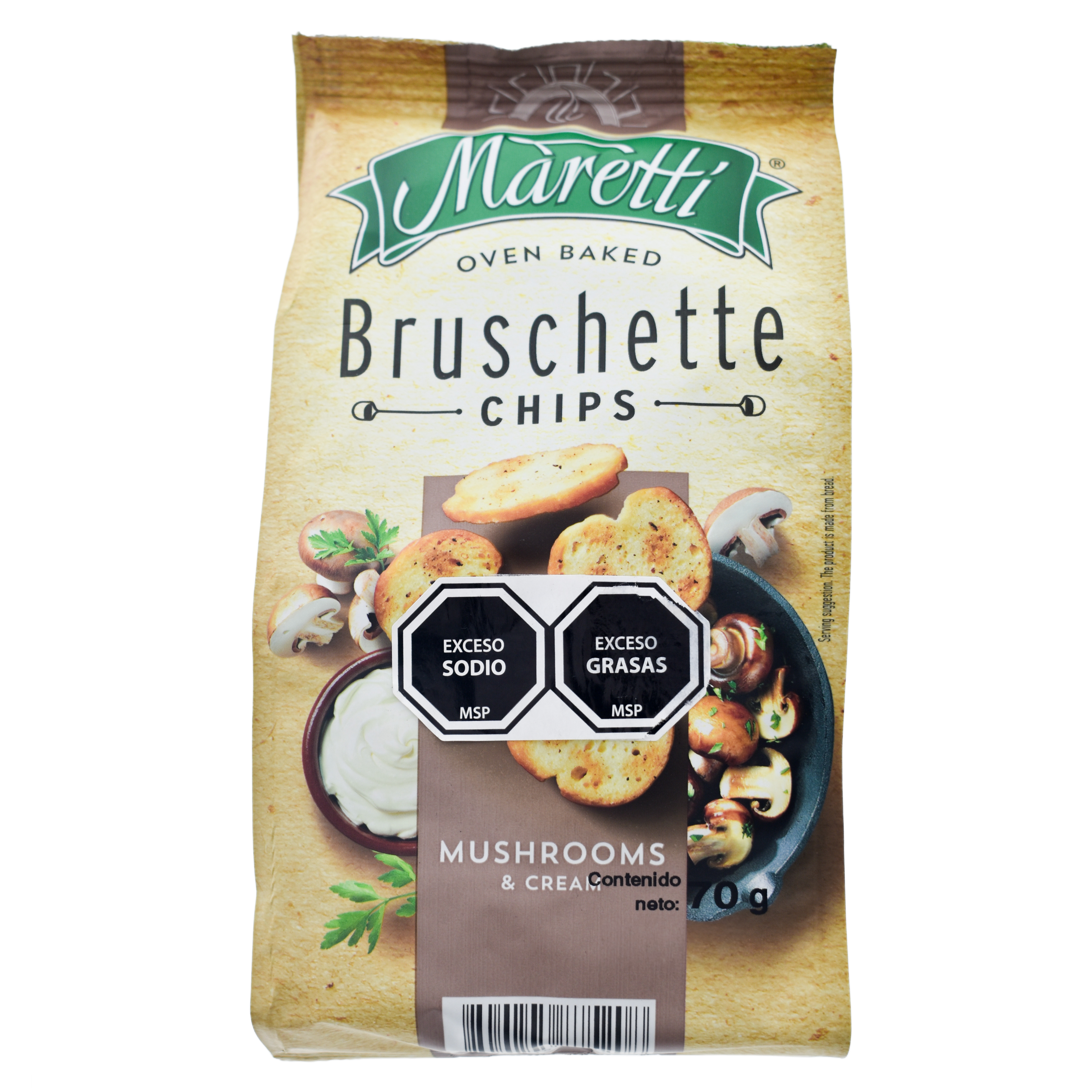 Mini Tostadas Maretti Champignon 70 G