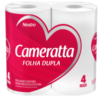 Papel Higiénico Cameratta Doble Hoja 30 M 4 Rollos