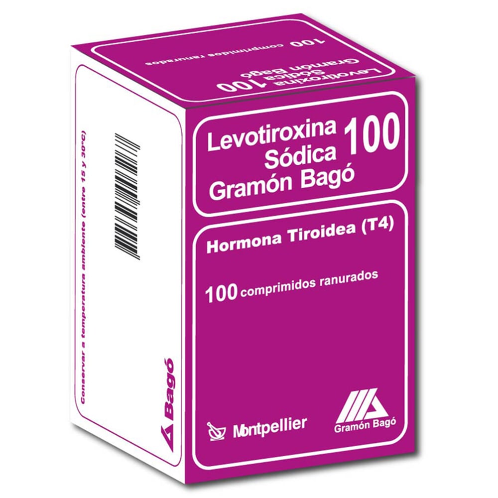 Levotiroxina 100 Mcg 100 Comprimidos