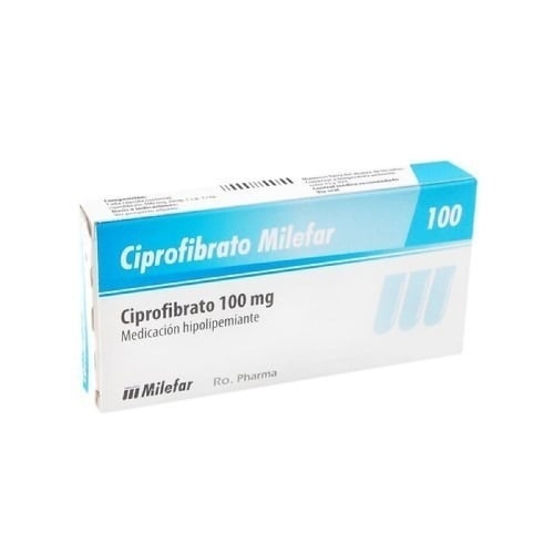 CIPROFIBRATO MILEFAR 100 MG 10 CÁPSULAS