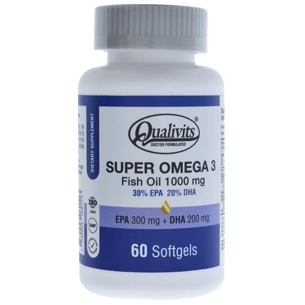 Super Omega-3 Qualivits Fish Oil 60 Comprimidos