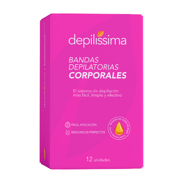 Bandas Depilatorias Depilíssima Corporales 12 Unidades