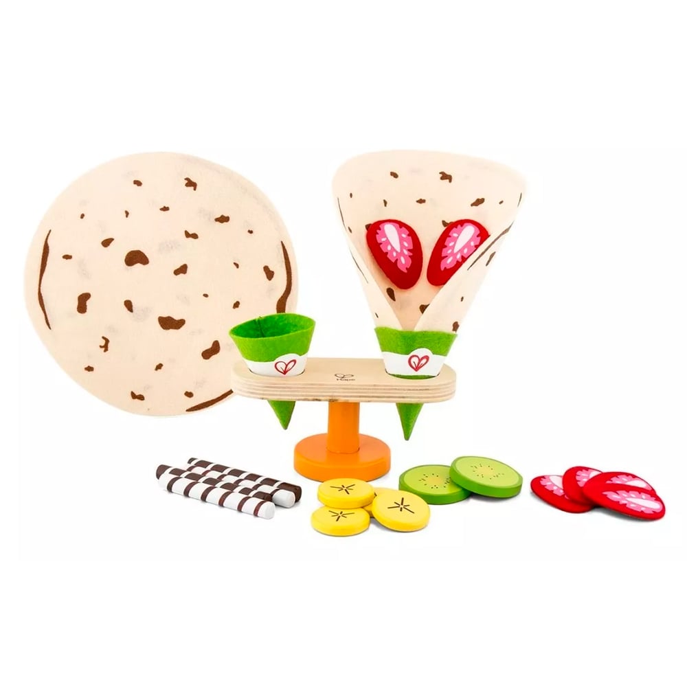 Set De Comida Creps Hape De Madera