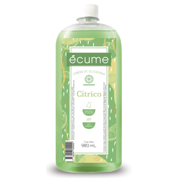 JABÓN LÍQUIDO ECUME CÍTRICO REPUESTO 980 ML