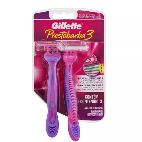 Afeitadora Gillette Prestobarba3 Mujer 2 Unidades