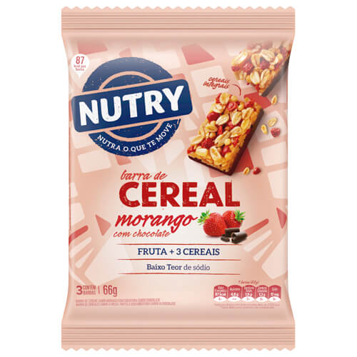 Celereales Nutry Frutos Rojos 22 G 3 Unidades