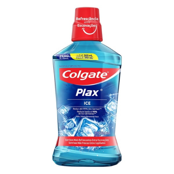 ENJUAGUE BUCAL COLGATE PLAX ICE 500X350 ML.