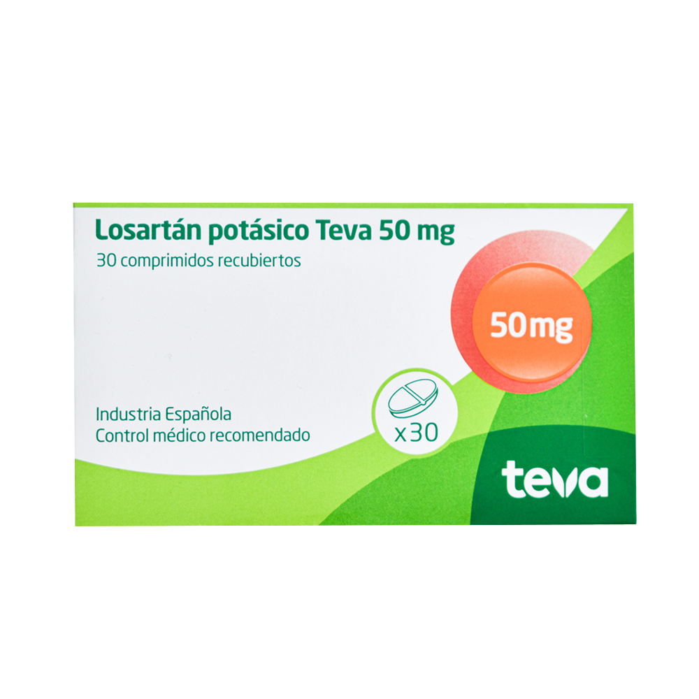 Losartan Potásico 50 Mg 30 Comprimidos