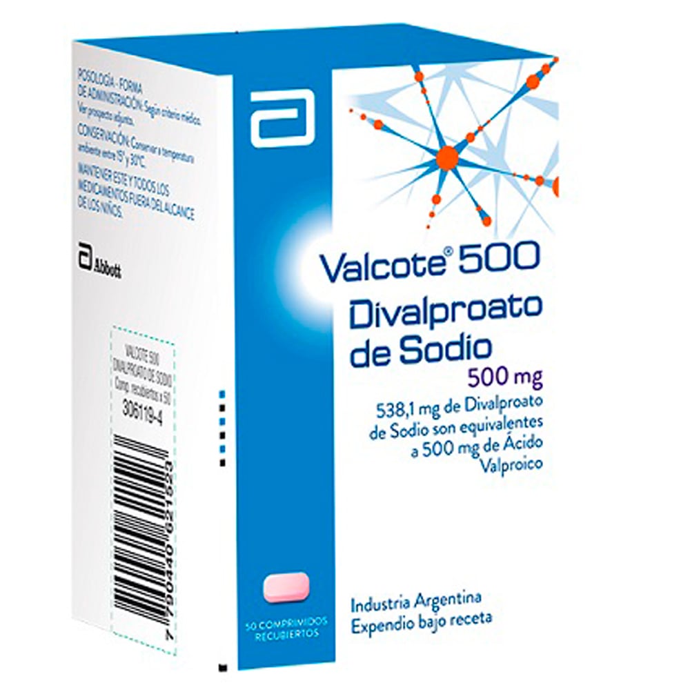 Valcote 500 Mg 50 Comprimidos