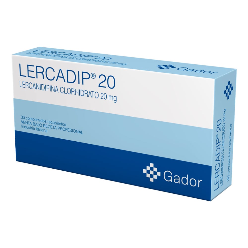 LERCARDIP 20 MG 30 COMPRIMIDOS