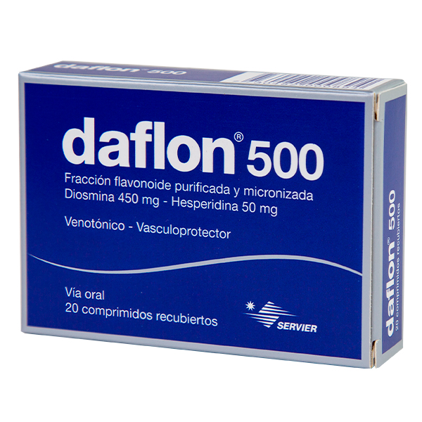 DAFLON 500 MG 20 COMPRIMIDOS