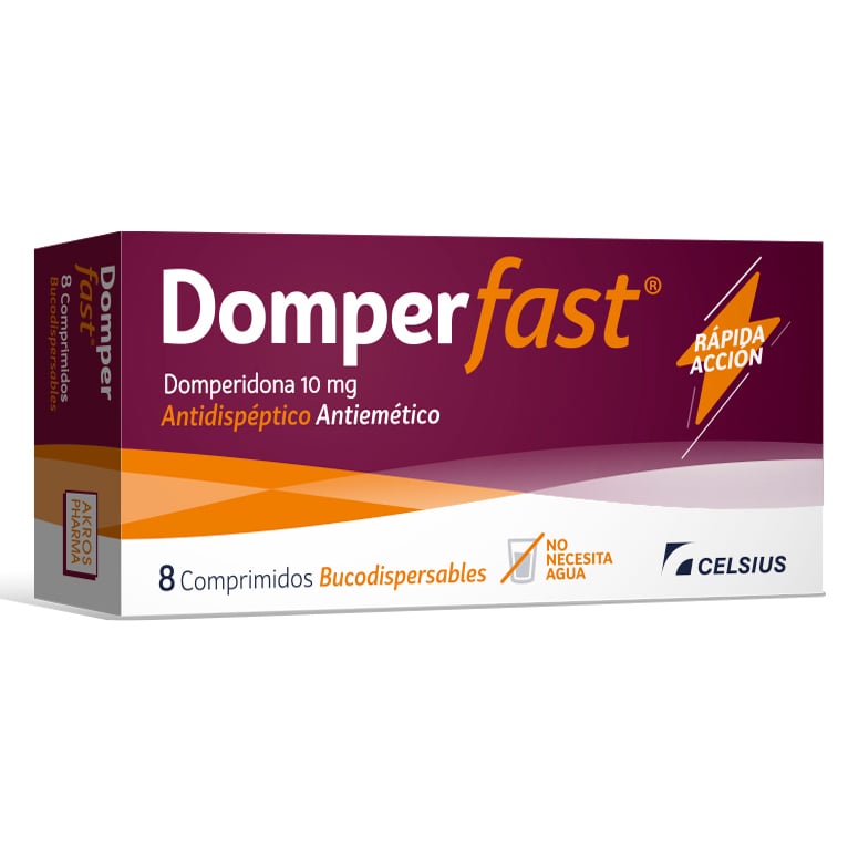 Domper Fast 10 Mg 8 Comprimidos