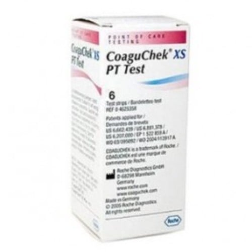 COAGUCHEK XS 6 TIRAS