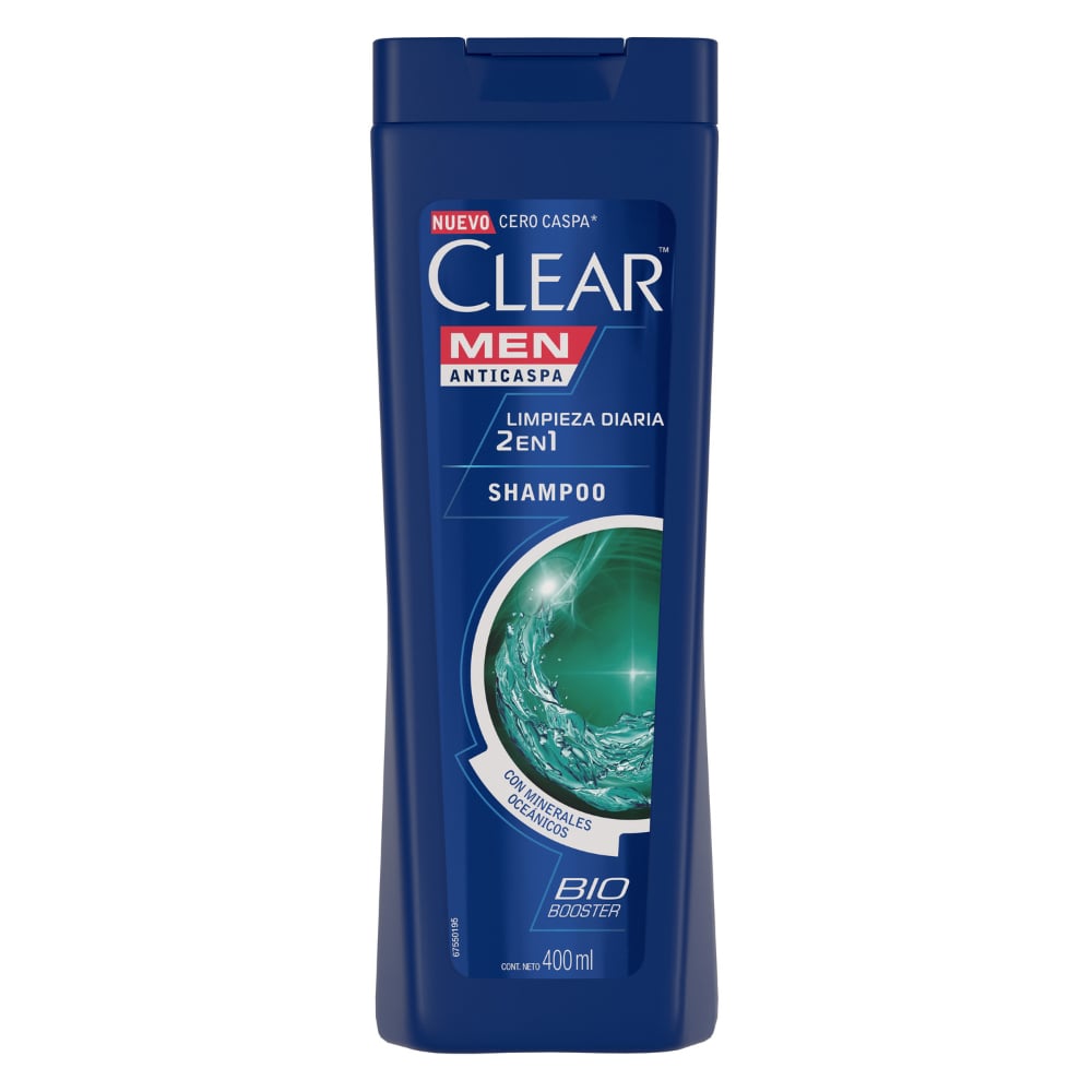 SHAMPOO CLEAR MEN ANTICASPA 2 EN 1 400 ML