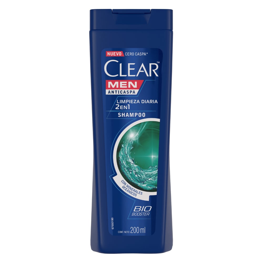 SHAMPOO CLEAR MEN ANTI CASPA 2 EN 1 200 ML